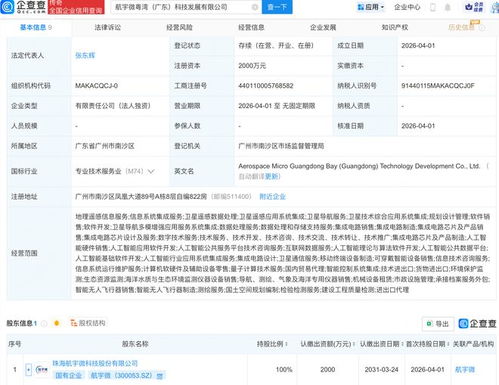航宇微在廣東成立科技發(fā)展公司，布局AI與衛(wèi)星業(yè)務(wù)及信息系統(tǒng)集成服務(wù)